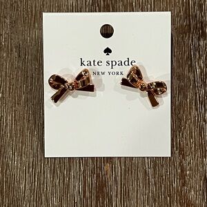 NEW Kate Spade Rose Gold Bow Earrings